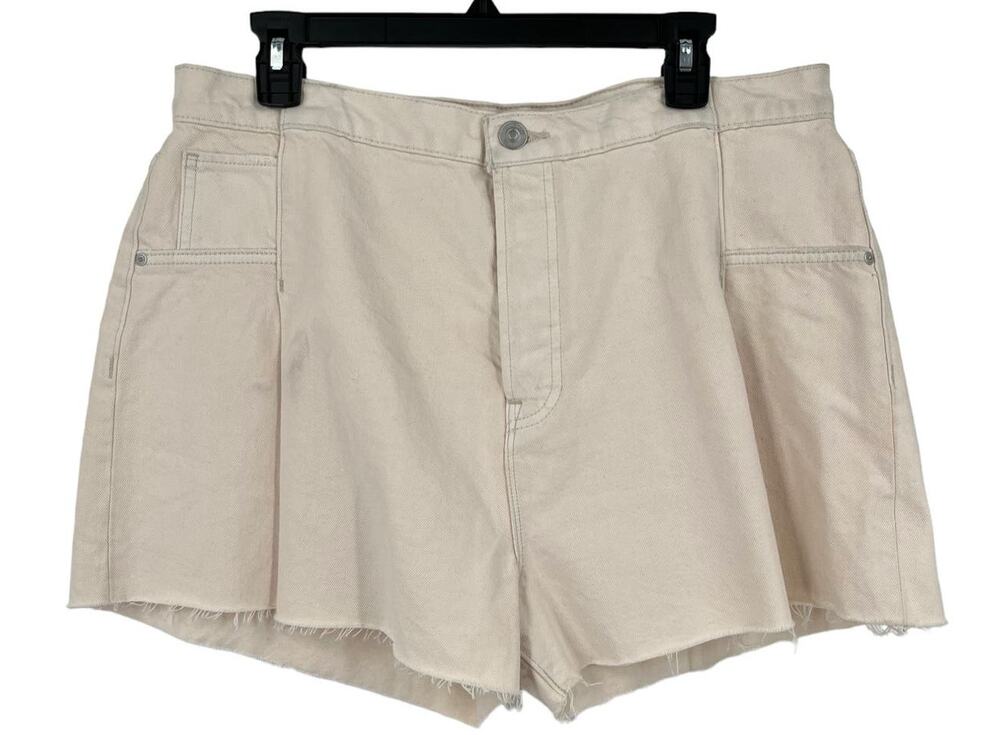 Hudson shorts Eva Pleated denim beige size 32